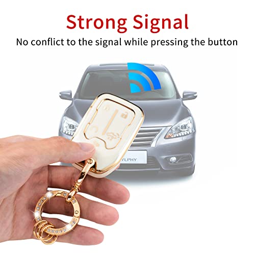 Gematay For Gmc Key Fob Cover, Car Key Case Shell Protector For 2019-2022 Chevy Silverado Gmc Sierra 1500 2500Hd 3500Hd,White #TOP2