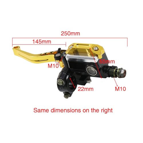 Levier d'embrayage moto hydraulique universel 22 mm guidon - 3
