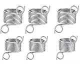 Generic 6 PCS 2 Size Ring Type Knitting Tools Finger Wear Thimble Yarn Spring Guides Stainless Steel Needle Thimble Sewing Accessories, 15MM and 17MM, Silver