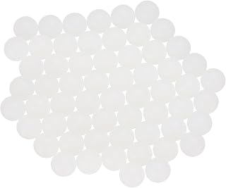 uxcell 60pcs Nylon Bearing Balls 5mm Solid Plastic Balls, G1 Precision Bearing Ball Frosted Surface, White