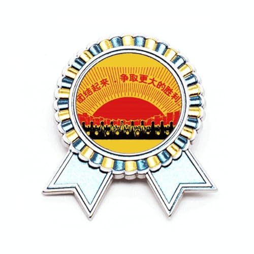 Broche Médaille Révolution Rouge Idée Cadeau Historique Métal Taille M