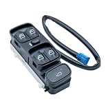 KiBcsLic Interruptor de elevalunas eléctrico A2038210679, Repuesto para Control de elevalunas para W203 (2001 a 2007)