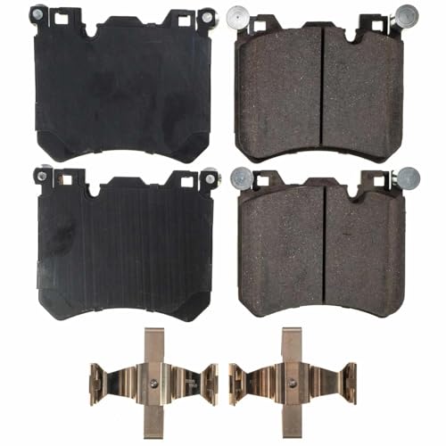 Image of PowerStop Front Brake Pads for BMW X5 2010-14 | BMW X6 2010-14 - Z17 Ceramic Brake Pads with Installation Hardware, 17-1429