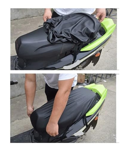 Funda de asiento de moto universal contra lluvia y sol abrasador 7