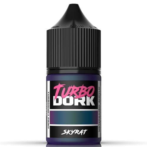 Turbo Dork Skyrat TurboShift Acrylic Paint 22ml Bottle - Water-based Non-Toxic Metallic Color Shifting Paint