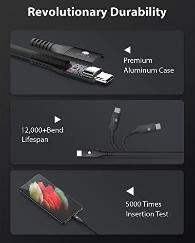 Conmdex Usb C Cable 10Gbps, [2-Pack, 3Ft] Usb 3.1 Gen 2 Android Auto Usb A To Usb C Cable, 3A Type C Charger Fast Charging Data Transfer Cord For Samsung Galaxy S23 S22 S21 S10 S9 Note 20 10, Black #TOP5