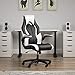 OFM ESS Collection High-Back Racing Style Bonded Leather Gaming Chair, in White (ESS-3086-WHT)