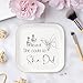 MQPPKJ Congratulations Gifts for Women, College Graduation Gifts for Her New Job Gifts - She Believed She Could Jewelry Tray Ceramic Trinket Dish Inspirational Promotion Gift for Coworker