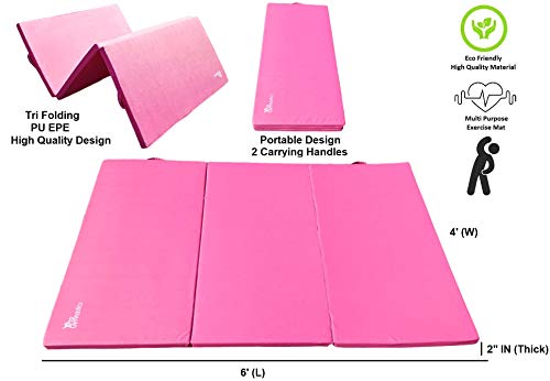 Xdance Gymnastics Bar Kip Bar For Kids 3 In 1 Set With Adjustable Balance Tube, 6'X4' Tumble Mat, Expandable Height 3 To 5 Ft Horizontal Bar Junior Gymnast Gymnastic Bar Asymmetric Bar Pink #TOP7