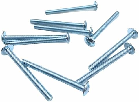 10 Cabinet Handle Screws for Kitchens, Bathrooms etc. - M4 Machine Screws (35mm)