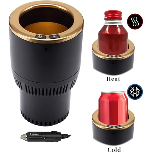 Calentador y enfriador portátil 2 en 1 para vasos de auto miniatura 5