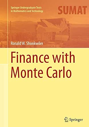 Finance with Monte Carlo Softcover reprint of the original 1st ed. 2013 Edition book cover