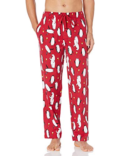 Varsity Men's Flannel Pajama Pant, Red, Large #TOP30