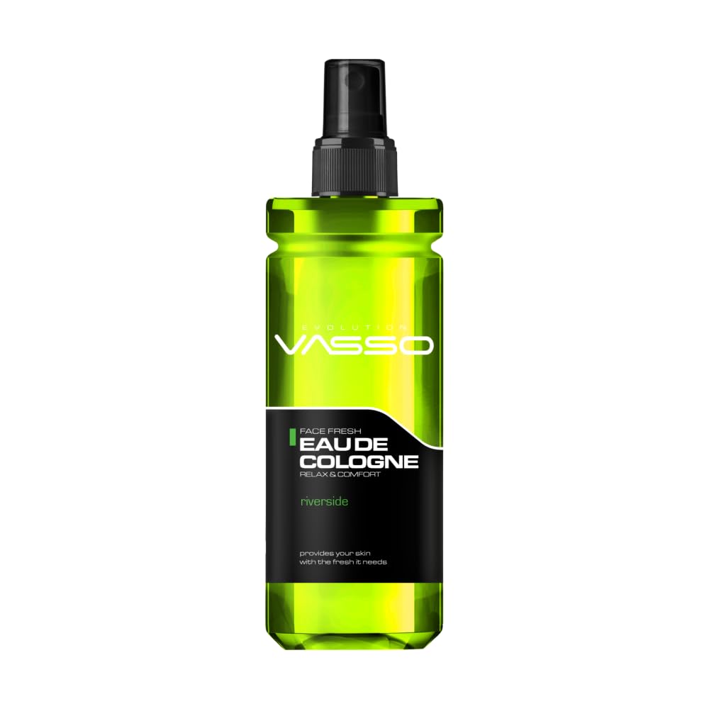 VASSO Eau de Cologne | Özel Oriental Kokulu Kolonya | Gün Boyu Etkili | riverside 370 ml