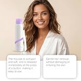 Spray do depilacji włosów dla kobiet i mężczyzn, delikatny krem do depilacji ciała, bezbolesny krem do depilacji włosów, bezbolesny, wygładzający krem do depilacji intymnych dla osób wrażliwych (4 szt