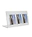 Source One Deluxe 3 Pocket Vertical Clear Business Card Holder - Counter Top