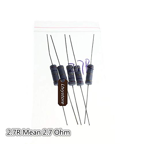 Ltvystore 3W 75Pcs 15 Value 0.1 Ohm -20 Ohm Carbon Film Resistor Assorted Kit Assortment #TOP3