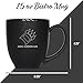Rico Industries NCAA Oregon State Beavers Main 15oz Laser Engraved Matte Black Ceramic Bistro Mug - For Hot or Cold Drinks
