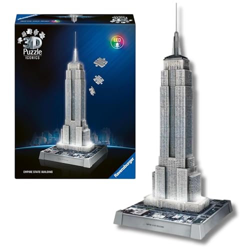Ravensburger - Puzzle 3d Iconics Empire State LED | Puzzle