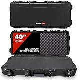 NANUK 985 Hard Case 40” with Wheels & Customizable Foam Insert, IP67 Waterproof & Crushproof, Rugged Construction for Ultimate Protection, Made in North America – Black (39.7” x 17.3” x 6.6”)
