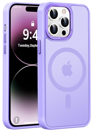 Newfuture for iPhone 14 Pro Case 6.1" Magnetic Protective, Lilac Purple | Military Drop Protection, Compatible with Magsafe, Camera Guard, Slim Matte Anti-Fingerprint, Translucent Shockproof Cover
