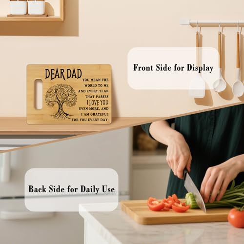 Tabla de cortar rectangular de bambú para cocina miniatura 3