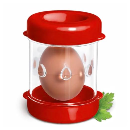 The Negg Boiled Egg Peeler - Red