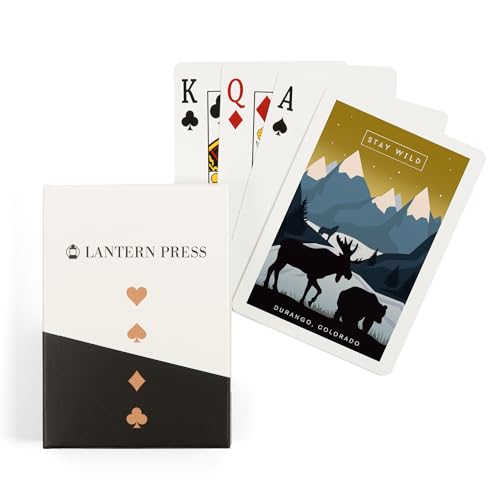 Lantern Press Durango, Colorado, Naipes Poker 52 cartas