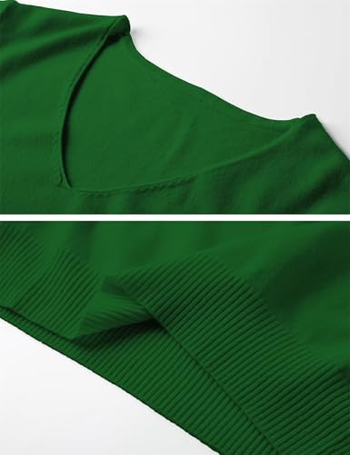 Image of DAIMIDY Women's Short Sleeve Sweaters Lightweight Summer Sweater Casual Knit Pullover Tops
