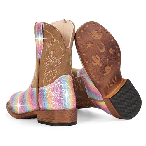 IUV KIDS Girls Cowgirl Boots Toddler Boys Cowboy Boots for Kids by IUV KIDS - Used condition - Image 5