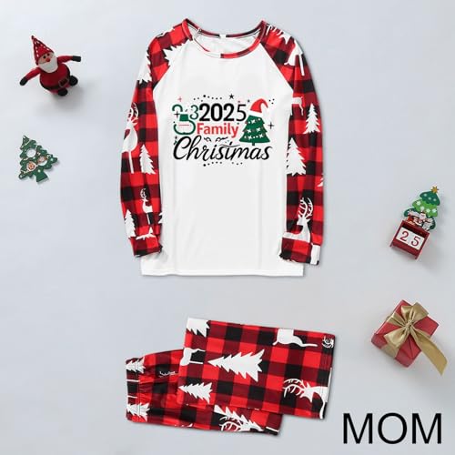 Family Christmas Pajamas Matching Sets, 2 Piece Funny Long Sleeve Xmas Holiday Outfits Themed Clothing2