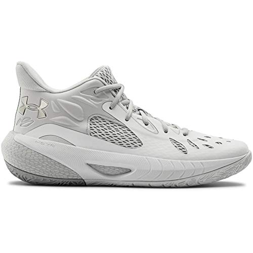 Under Armour Unisex Hovr Havoc 3 Basketball Shoe, White (102)/Halo Gray, 4 Us Men #TOP5