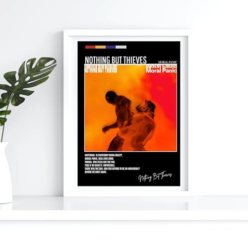 Nothing But Thieves Moral Panic Album Track list Music A4 Wall Art Print – Unframed Poster Concert Festival Glossy Artwork Unique Home Décor Gift Bedroom Mancave Rave.