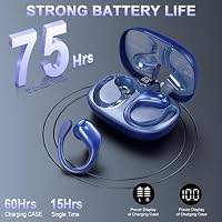 2026 Bluetooth Kopfhörer Sport, 75Std Kopfhörer Kabellos Bluetooth 5.4, 3D-Stereo Bass Wireless Headphones in Ear, IP-X8 Wasserdicht Earbuds, 4 ENC Noise Cancelling Headset, USB-C Ohrhörer Joggen Gym – Ansicht 6
