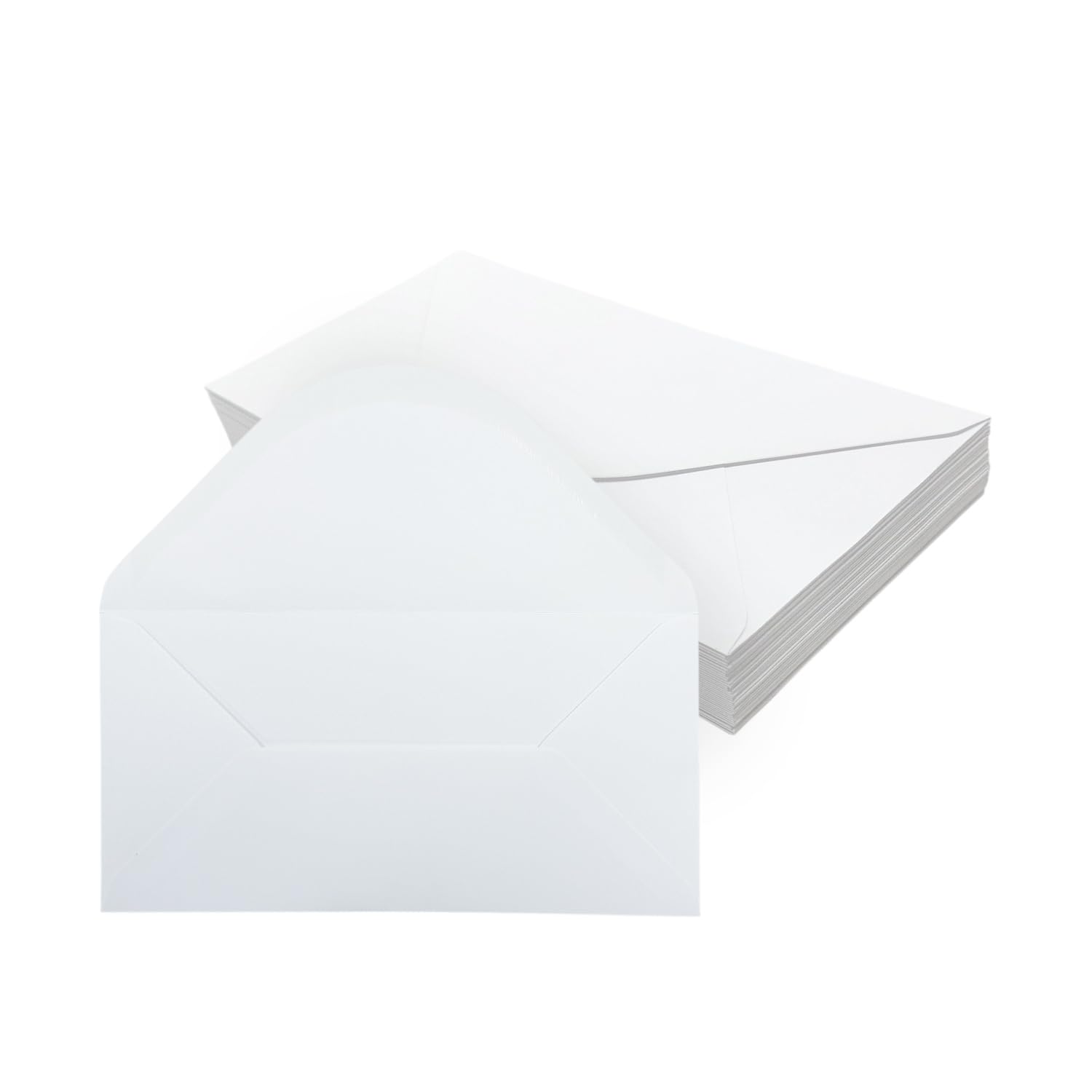 Pack of 50 White 110x220mm–DL Gummed Envelopes – 100gsm Premium Paper for Greeting Cards, Invitations, Thank‑You Notes & Letters