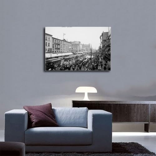 Toile Old Buffalo New York impression haute definition cadre premium - 5