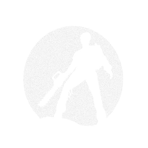 MHDStickerCo Evil Chainsaw Dead Shade White 5-Inch Vinyl Decal Sticker