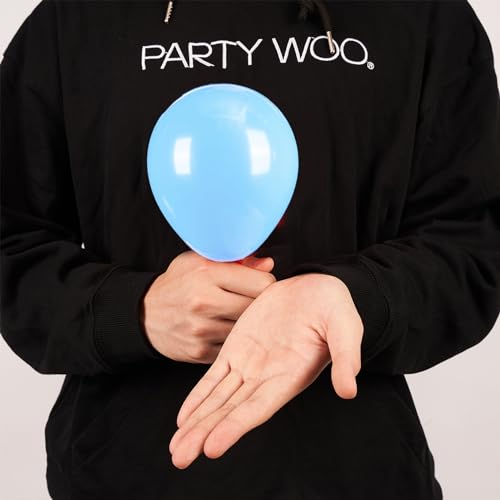 Image of PartyWoo Light Blue Balloons 50pcs 5 Inch Small Mini Baby Pastel Sky Aqua Blue Balloons for Graduation Baby Shower Gender Reveal Weddings Anniversary Birthday Bachelorette Party Decorations Blue-Y4