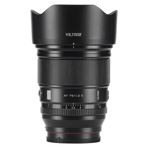 VILTROX AF 75mm F1.2 APS-C Telephoto Large Aperture E-Mount Lens for Sony