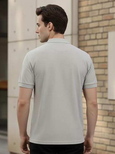 Image of Lux Cozi Men's Cotton Solid Polo Tshirt | Collar Tshirts | Half Sleeves | Stylish & Premium All Day Wear | Pack of 1