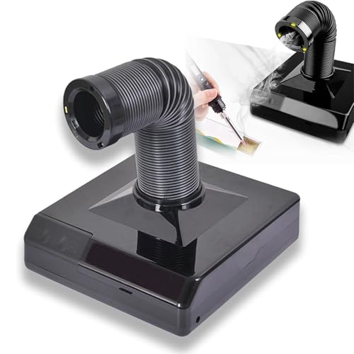 Imoybbr Aspirapolvere In Polvere Per Lucidatura Dentale, 60 W, Con Ventola E Led, Portatile, Tubo Telescopico Retrattile A Doppia Funzione E Basso Rumore