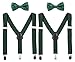 Hanerdun Kids Suspenders Bowtie Sets Adjustable Suspender Set for Boys and Girls