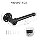 Jeasor Industrial Pipe Toilet Paper Holder, Retro Farmhouse Style Roll Tissue DIY Wall Mount Paper Holder Towel Racks, Save Space, No Rust, Heavy Hardware for Bathroom, Kitchen, Bedroom