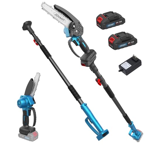 JOVANT 6 Inch 2-in-1 Mini Chainsaw Electric Pole Saw