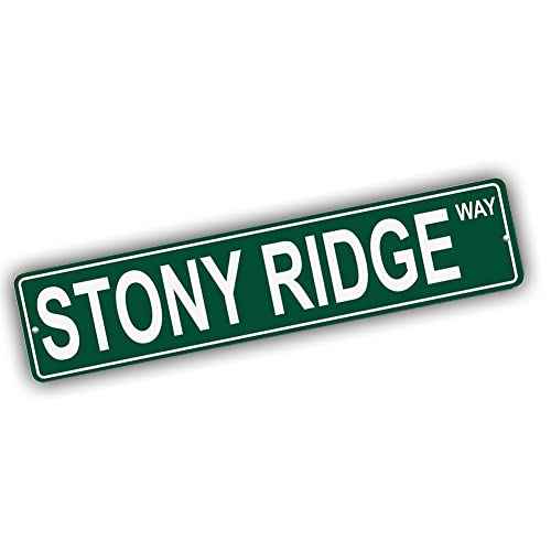 Brotherhood Aluminum Street Sign for Stony Ridge - Colorado Man Cave Decor