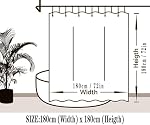 Rideau de douche 72" W x 72" H Plant Ginkgo Leaf Salle de bain Rideau imperméable Tissu épais Polyester Douche Rideau de bain lavable Rideau avec crochets, hêtre pondéré