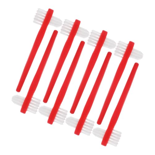 IWOWHERO Soft Bristle Toothbrush Set Double Head Brush for Dentures for Cleaning Gums