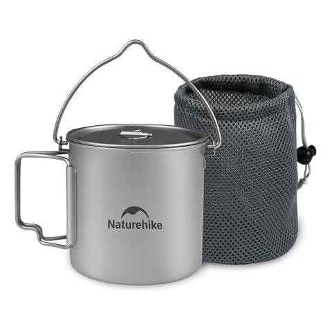 Naturehike Titanium Cup with Lid and Handle Cover