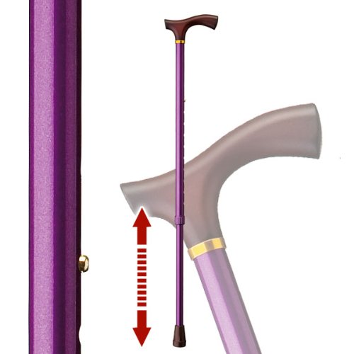 ケイ ホスピア 杖 Eシリーズ 伸縮タイプ メタリックパープル E-17A