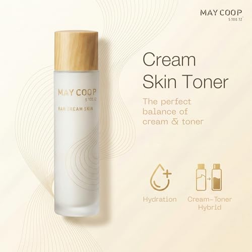 May COOP Cream Skin Toner for Face | 2-in-1 Toner & Moisturizer for Deep Hydration | 85% Maple Sap, Lightweight Essence, Softening, Nourishing | Korean Skincare, Vegan, Clean Beauty, 3.71 fl.oz
